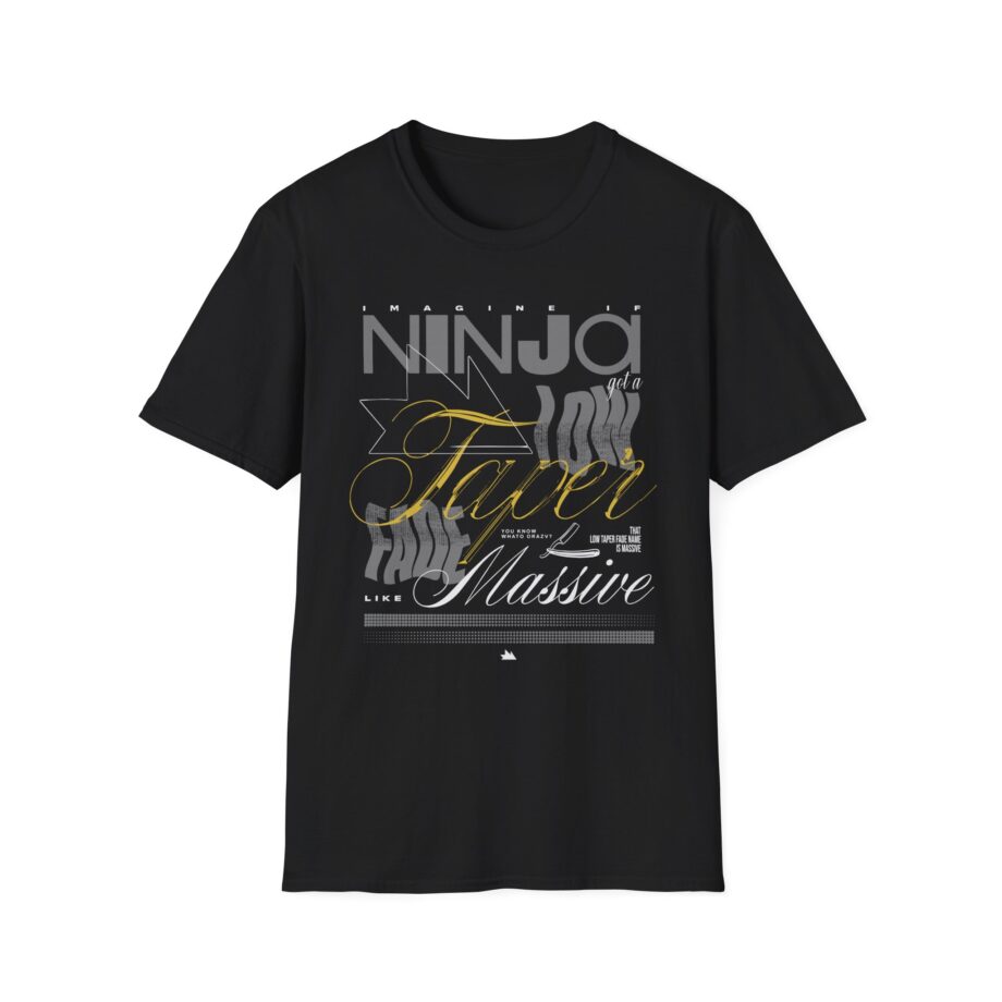 Ninja  Low Taper Fade Unisex Softstyle T-shirt