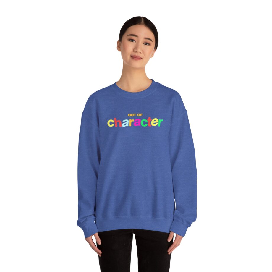 Slushy Noobz  Out Of Character Unisex Heavy Blend Crewneck Sweatshirt