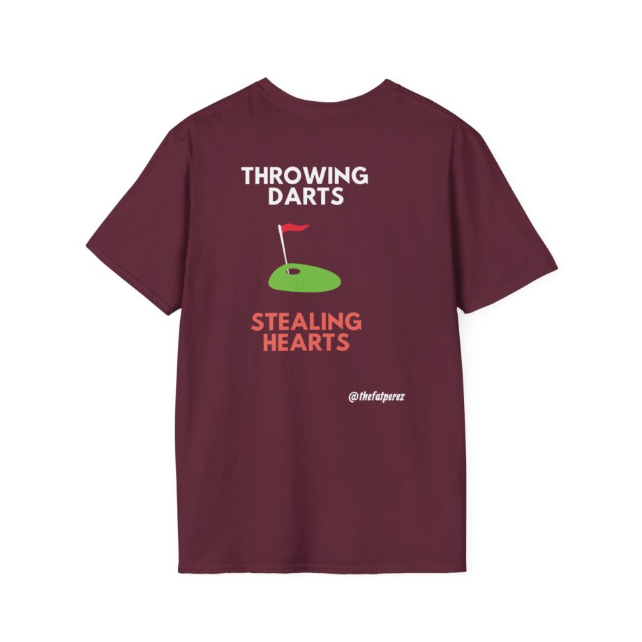 Fat Perez Throwing Darts Stealing Hearts Unisex Softstyle T-Shirt