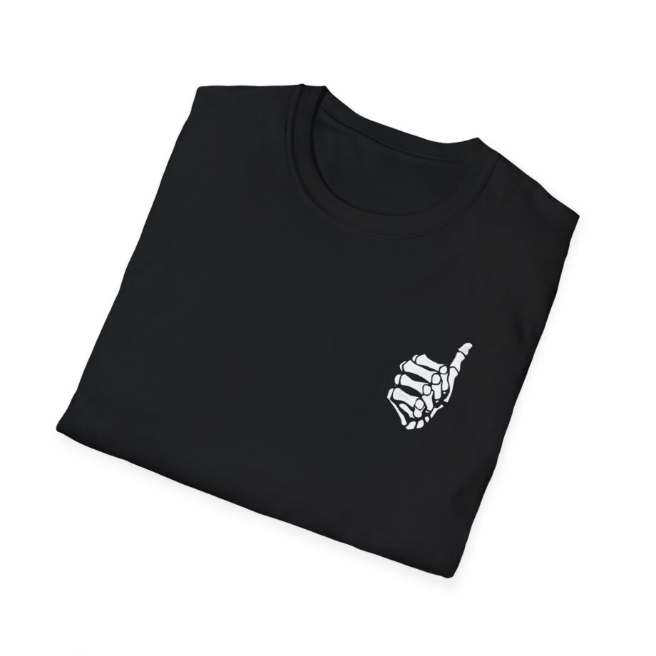 Mrballen Embroidered Skeleton Thumb Unisex Softstyle T-Shirt
