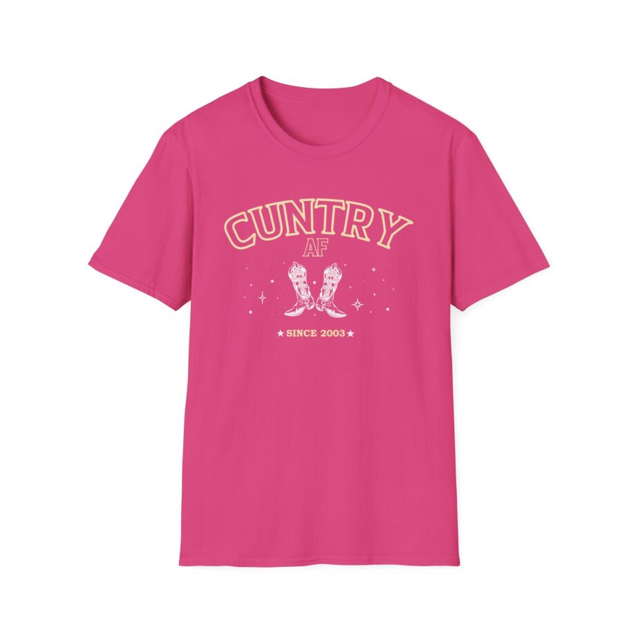 Sadie Crowell Cuntry Af Cropped Unisex Softstyle T-shirt
