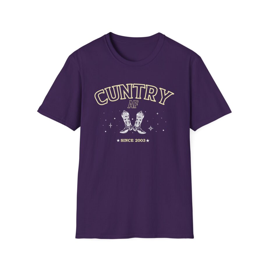 Sadie Crowell Cuntry Af Cropped Unisex Softstyle T-shirt