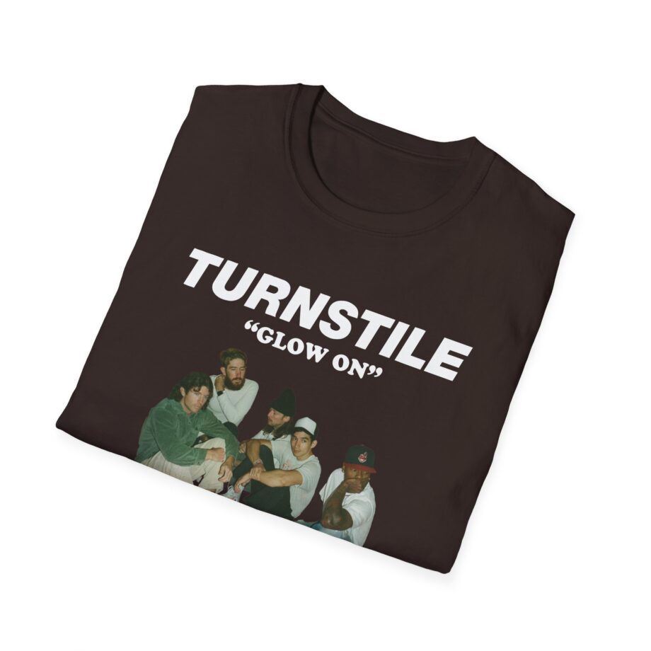 Turnstile Glow on Drawing Unisex Softstyle T-shirt