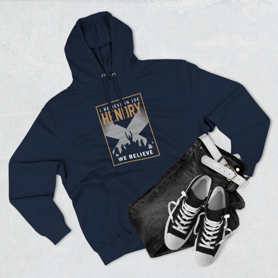 I Believe in Joe Hendry Three-Panel Fleece Hoodie