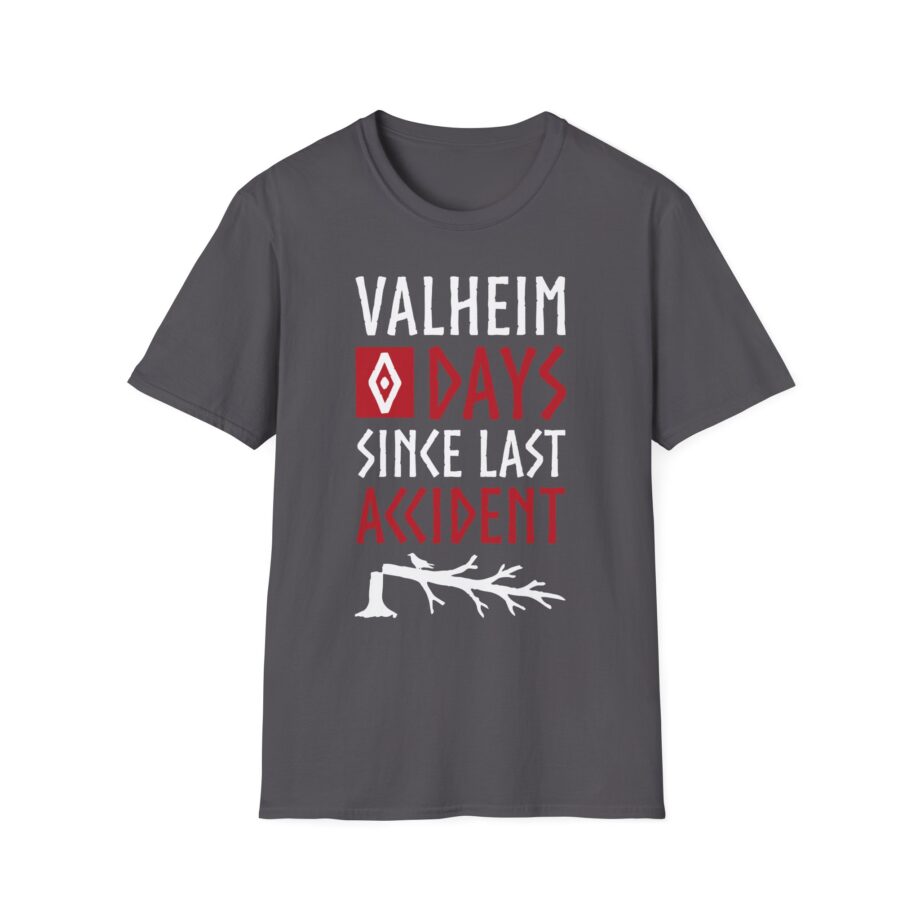 Valheim 0 Days Since Last Accident  Unisex Softstyle T-shirt