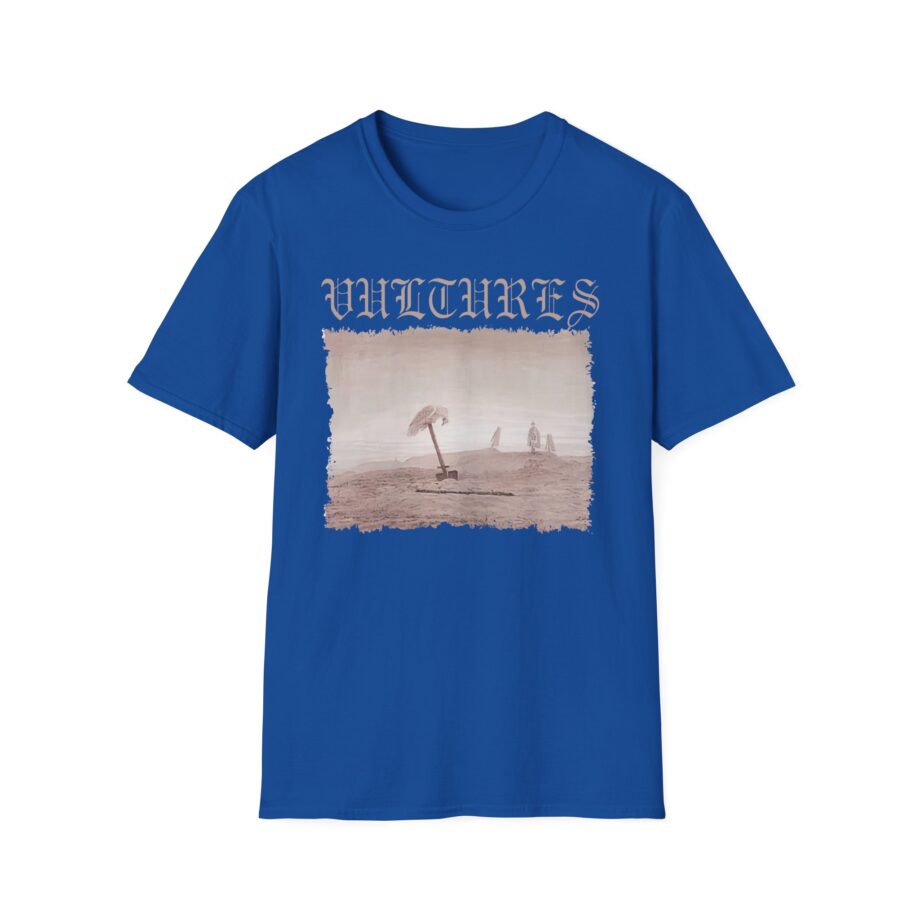 Vultures Graphic Unisex Softstyle T-Shirt - Edgy Vintage Art Tee