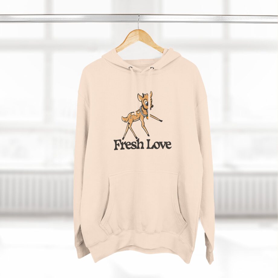 Fresh Love Bambi  Three-panel Fleece Hoodie