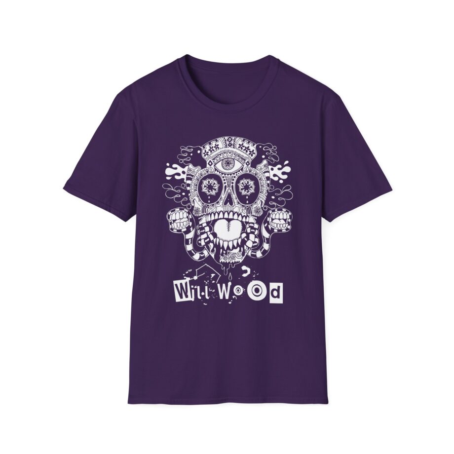Will Wood Host Skull Unisex Softstyle T-shirt