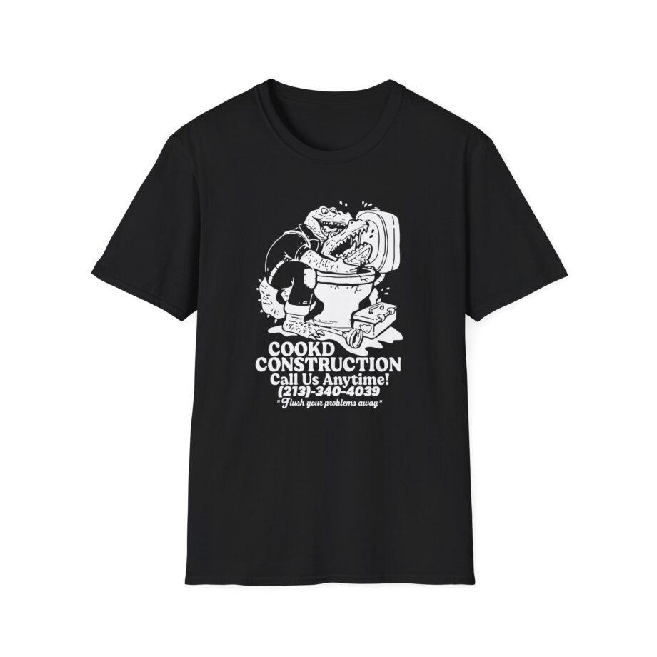 Lazarbeam  Cookd Construction Call Us Anytime Unisex Softstyle T-Shirt