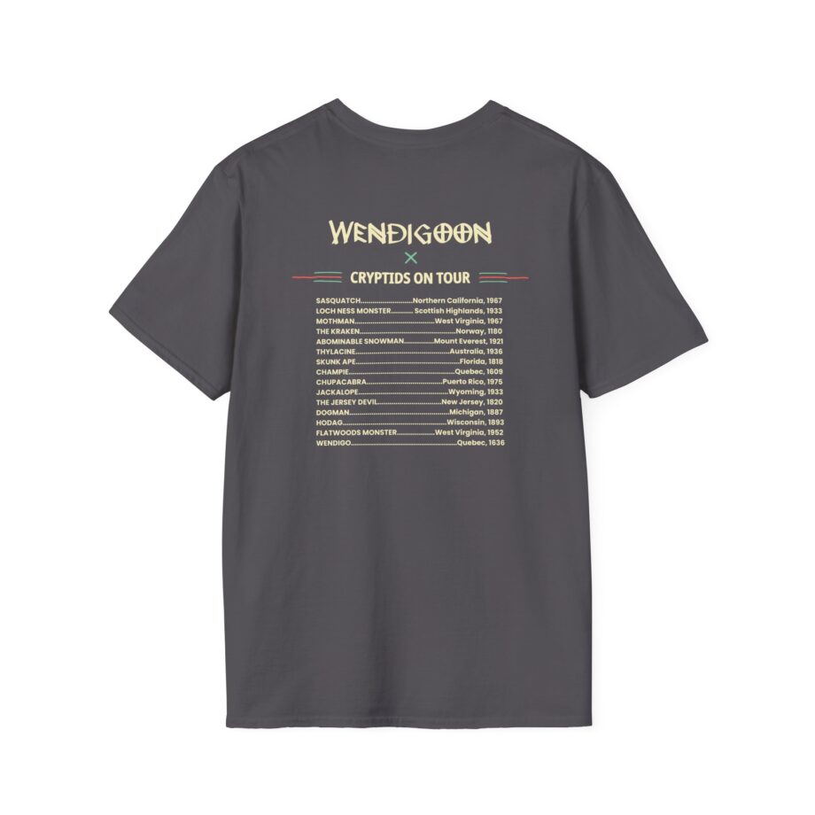 Wendigoon Cryptids on Tour Unisex Softstyle Tee
