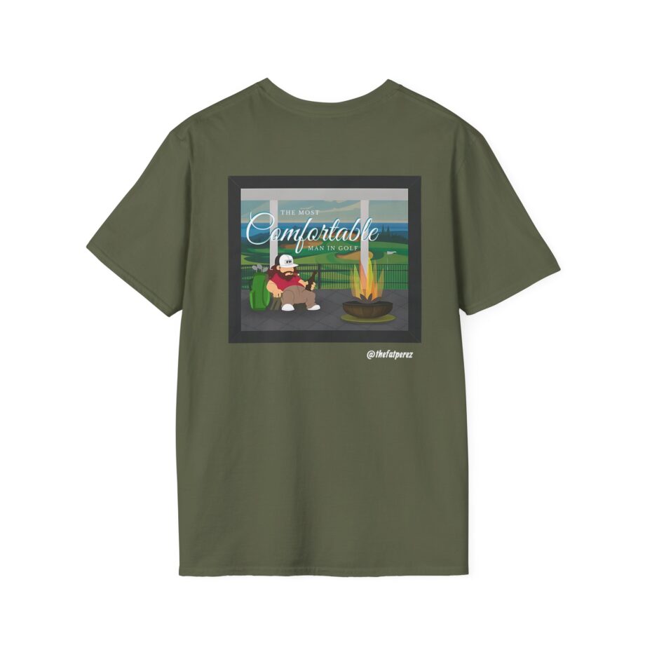 Fat Perez the Most Comfortable Man in Golf V.20 Unisex Softstyle T-Shirt