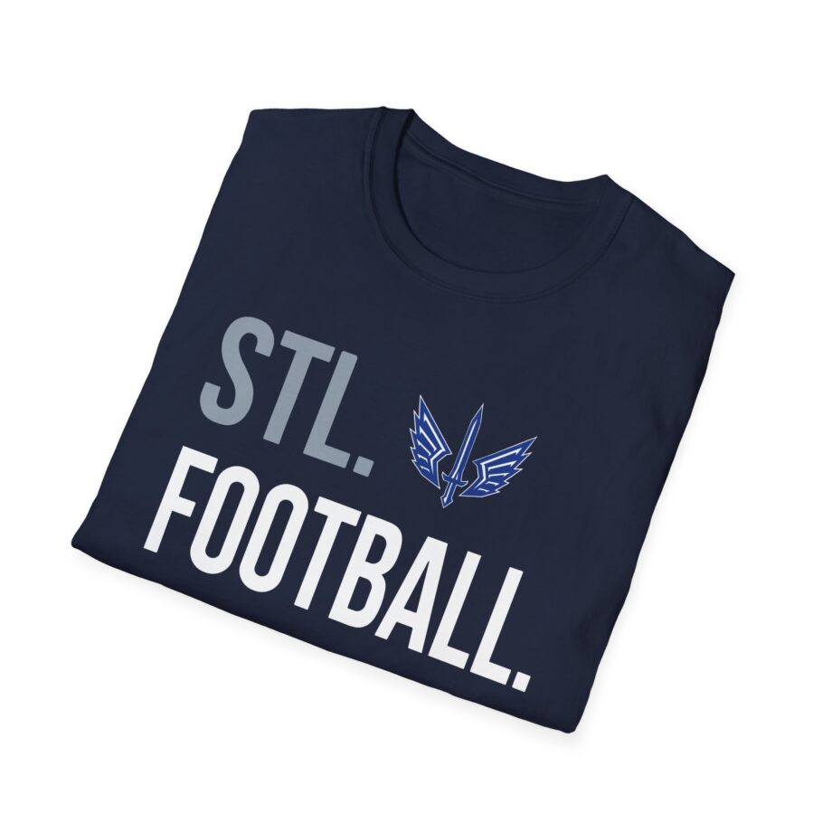 St. Louis Battlehawks 108 Stitches Football Spiral Unisex Softstyle T-shirt