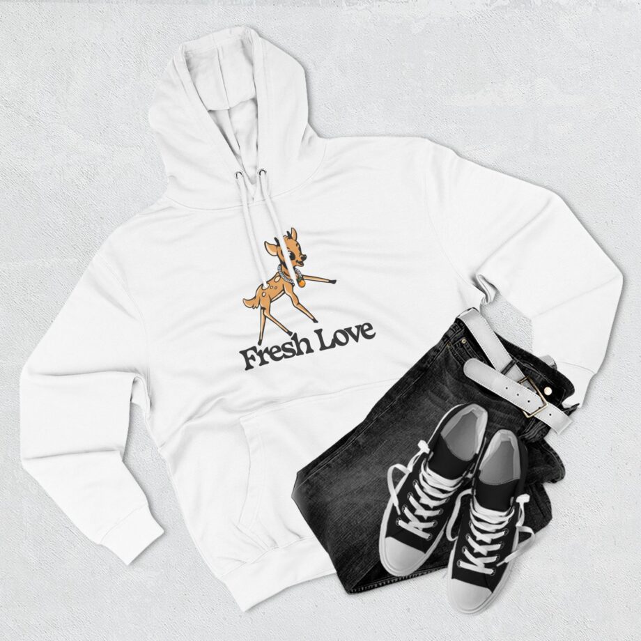Fresh Love Bambi  Three-panel Fleece Hoodie