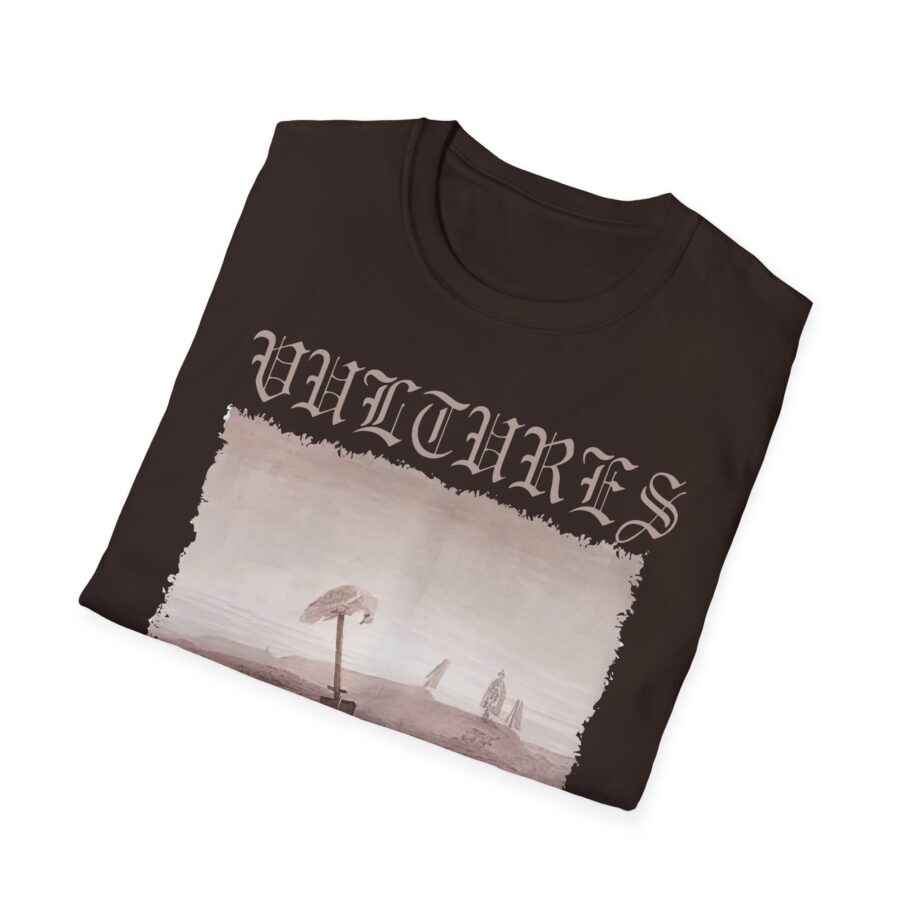 Vultures Graphic Unisex Softstyle T-Shirt - Edgy Vintage Art Tee