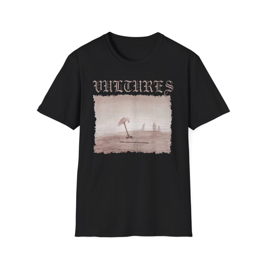 Vultures Graphic Unisex Softstyle T-Shirt - Edgy Vintage Art Tee