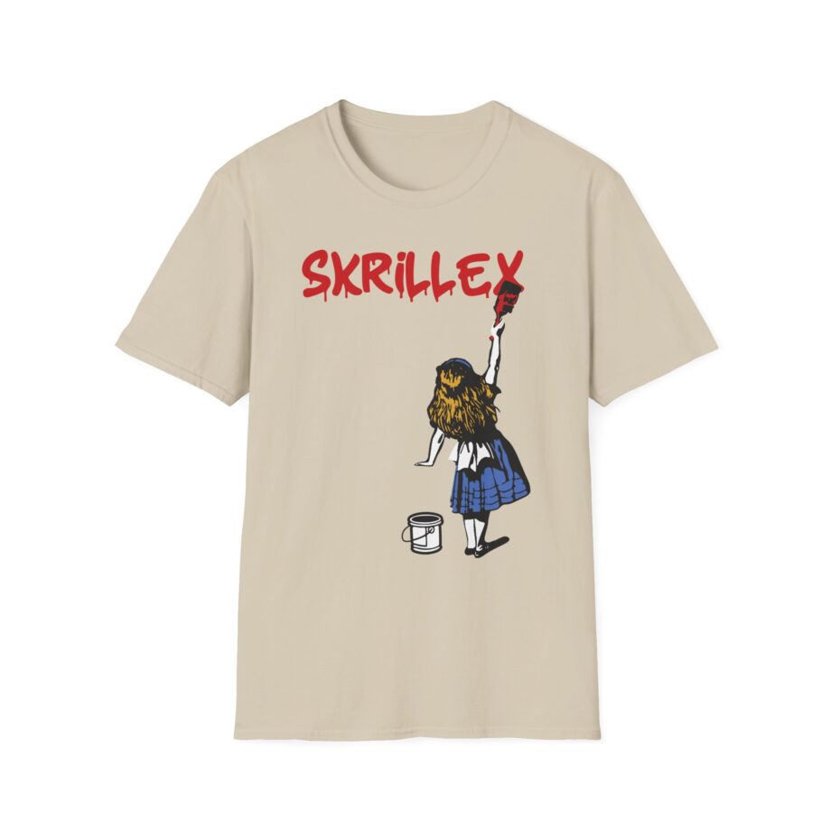 skrillex red girl Unisex Softstyle T-Shirt