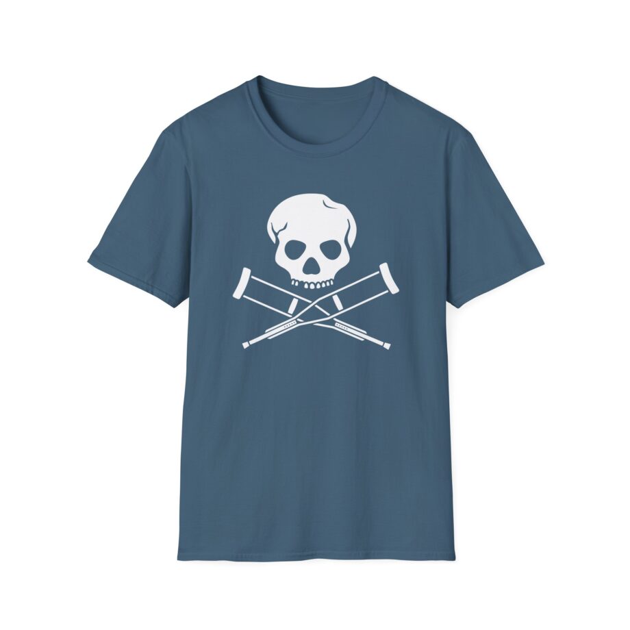 Jackass Skull and Crutches Unisex Softstyle T-Shirt