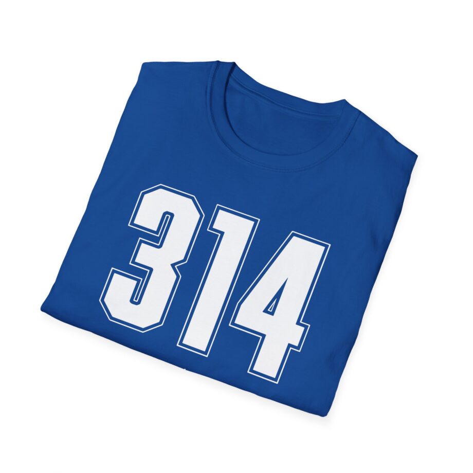 St. Louis Battlehawks Area Code Unisex Softstyle T-shirt