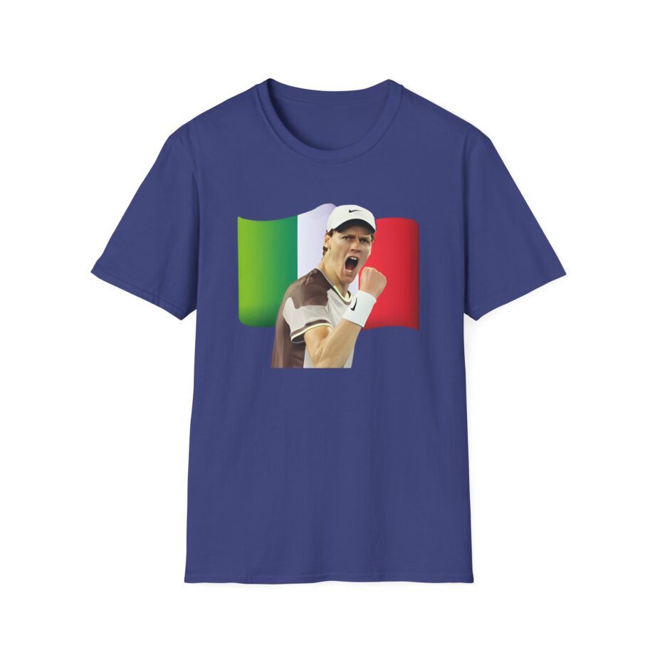 Jannik Sinner Italian Tennis Star Fan Unisex Softstyle T-Shirt