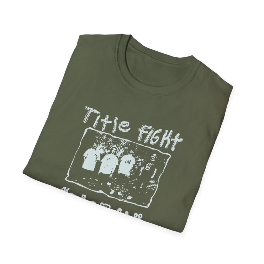 Title Fight Floral Green Unisex Softstyle T-Shirt