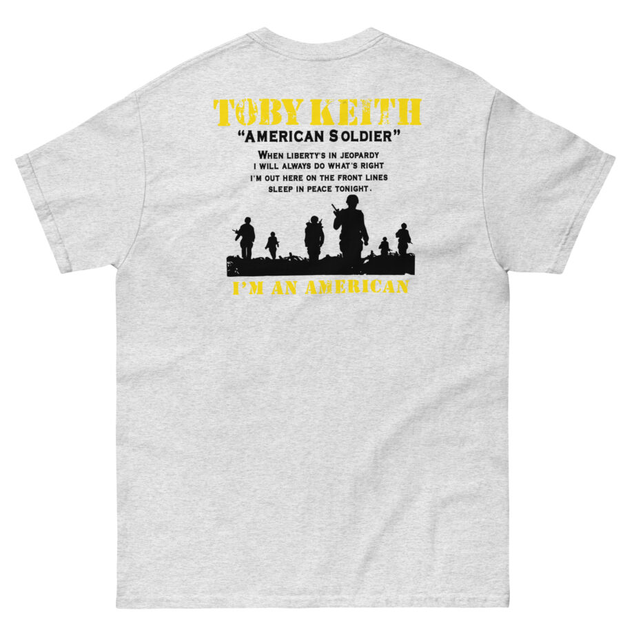 Toby Keith American Soldier Helicopter Unisex classic tee