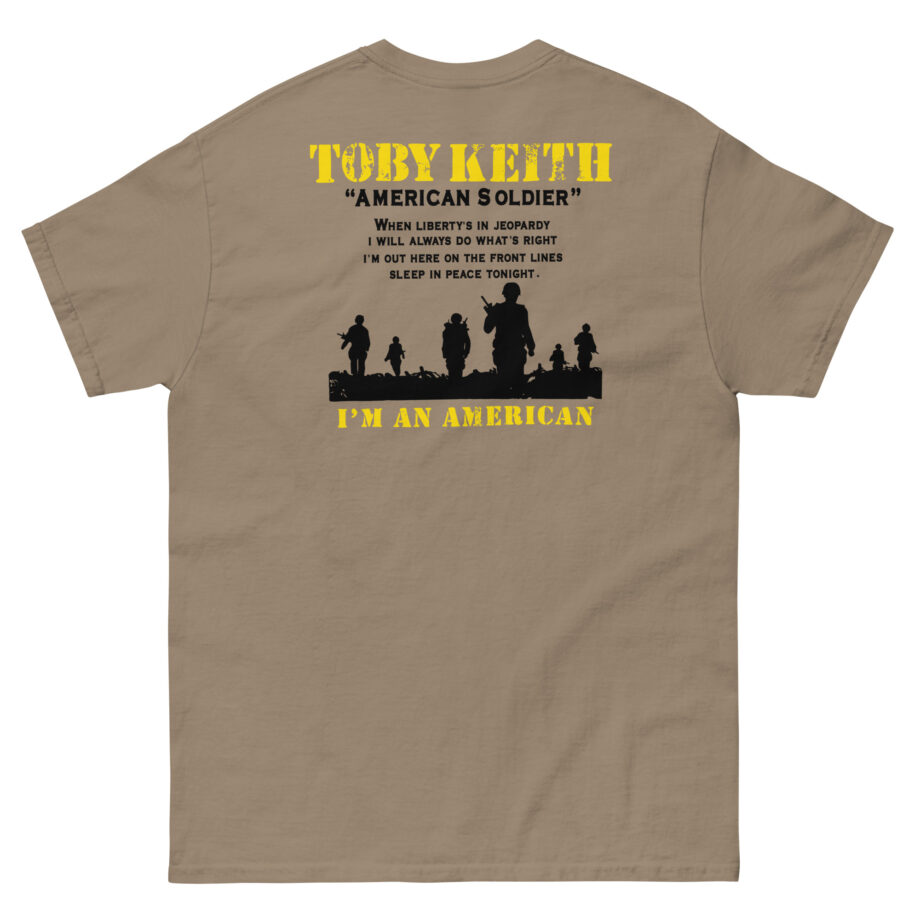 Toby Keith American Soldier Helicopter Unisex classic tee