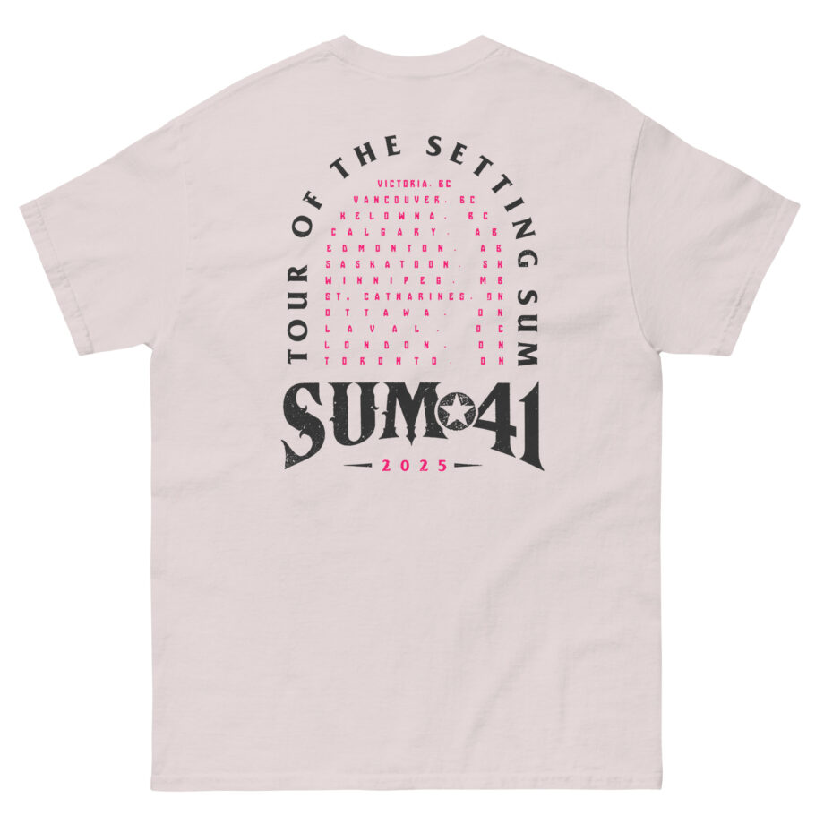 Sum 41 Tour of the Setting Sum Unisex classic tee