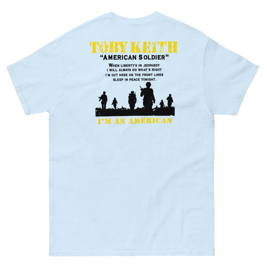 Toby Keith American Soldier Helicopter Unisex classic tee