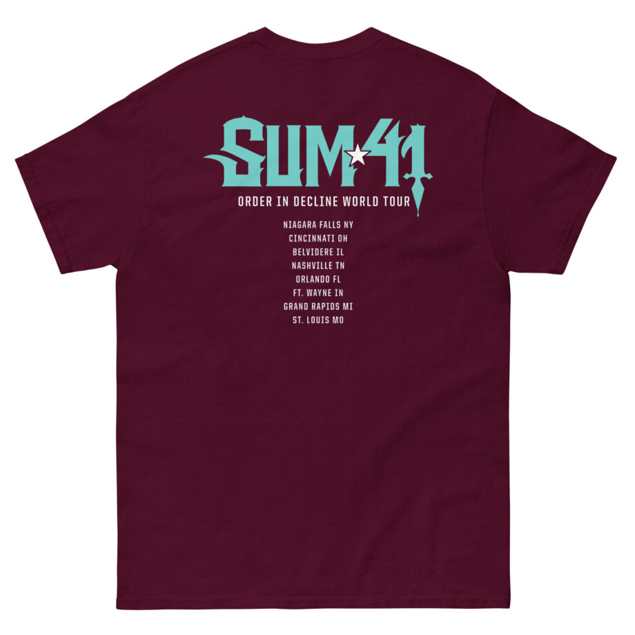 Sum 41 Order in Decline Tour Unisex classic tee