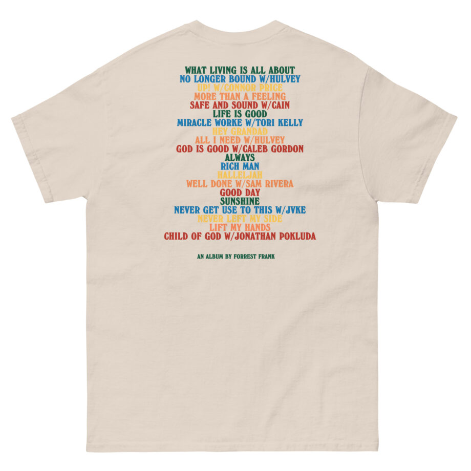 Forrest Frank Child of God Tracklist Unisex classic tee