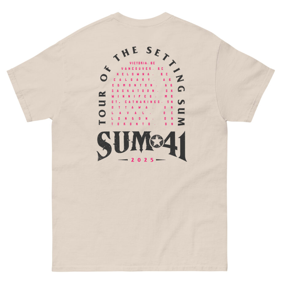 Sum 41 Tour of the Setting Sum Unisex classic tee