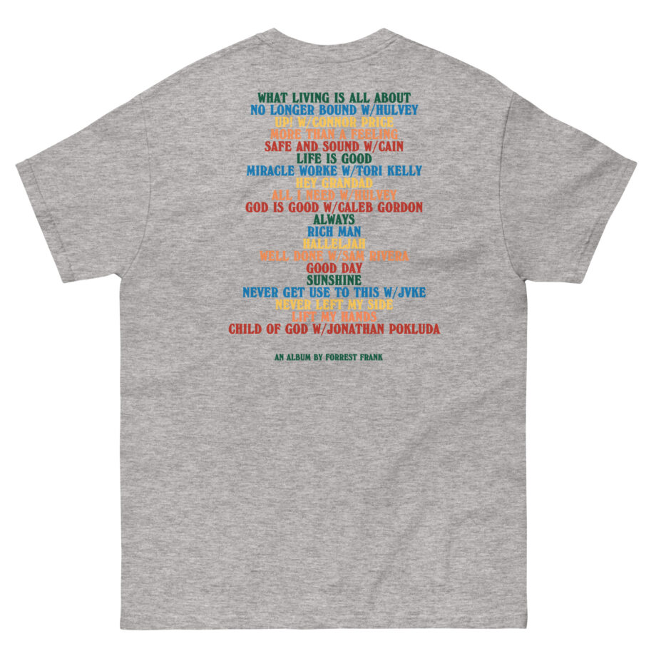 Forrest Frank Child of God Tracklist Unisex classic tee