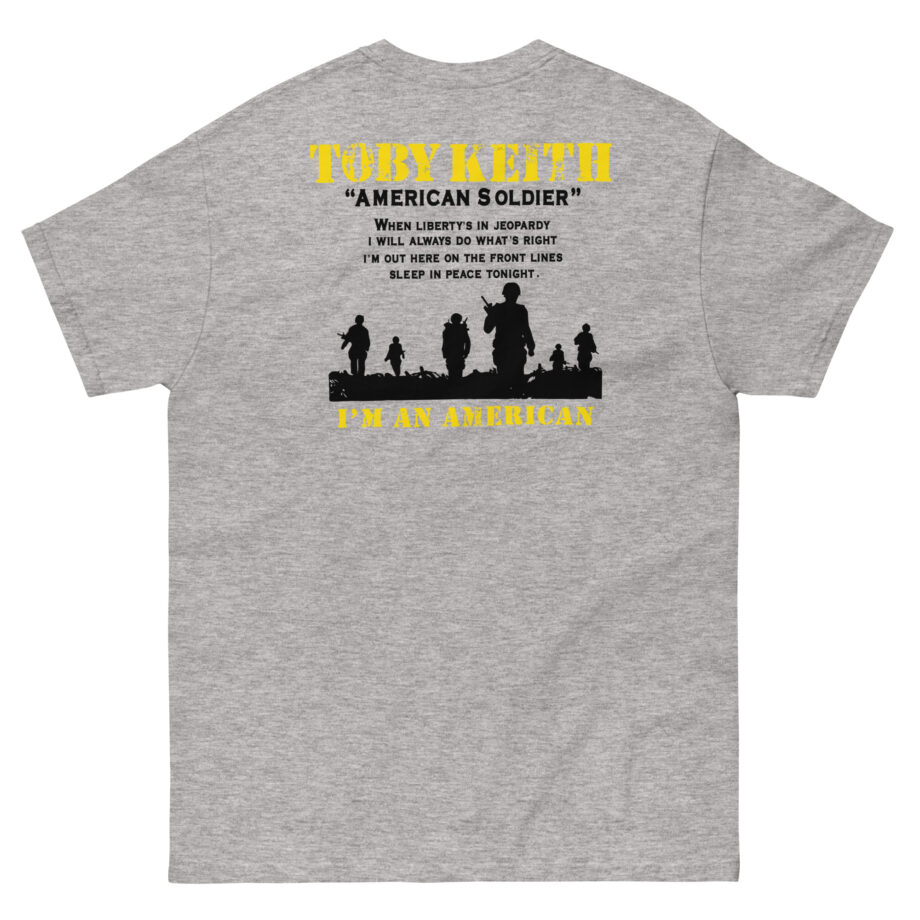 Toby Keith American Soldier Helicopter Unisex classic tee