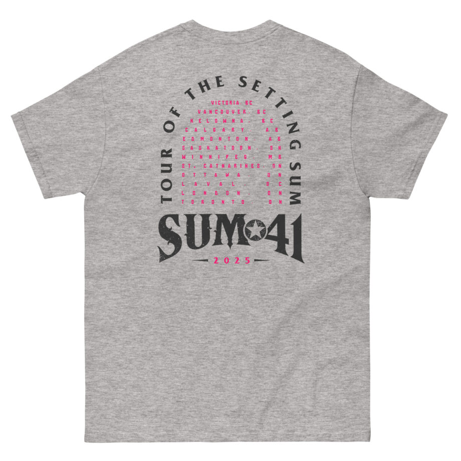 Sum 41 Tour of the Setting Sum Unisex classic tee