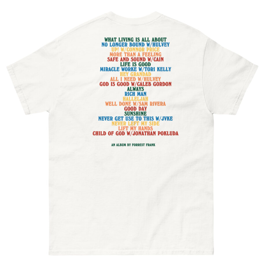 Forrest Frank Child of God Tracklist Unisex classic tee