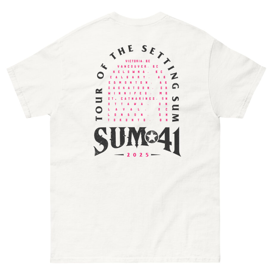 Sum 41 Tour of the Setting Sum Unisex classic tee