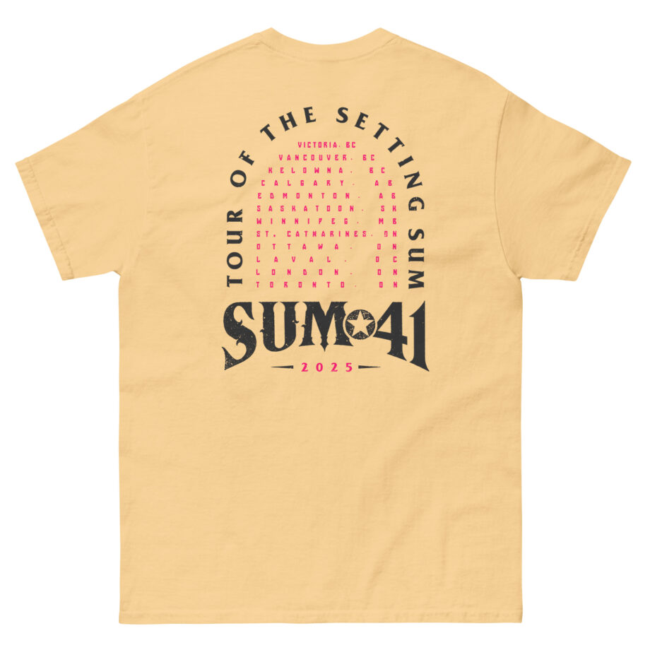 Sum 41 Tour of the Setting Sum Unisex classic tee