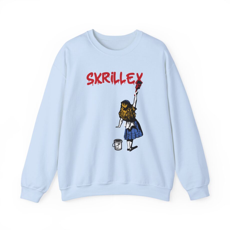 Skrillex red girl Unisex Heavy Blend™ Crewneck Sweatshirt