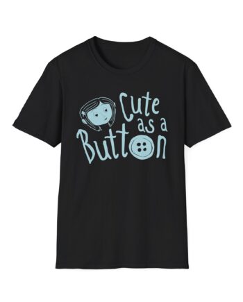 Coraline Cute Button Unisex Softstyle T-shirt