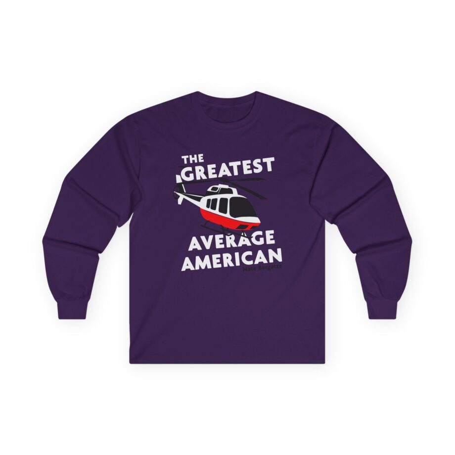 The Greatest Average American Nate Bargatze Unisex Ultra Cotton Long Sleeve Tee