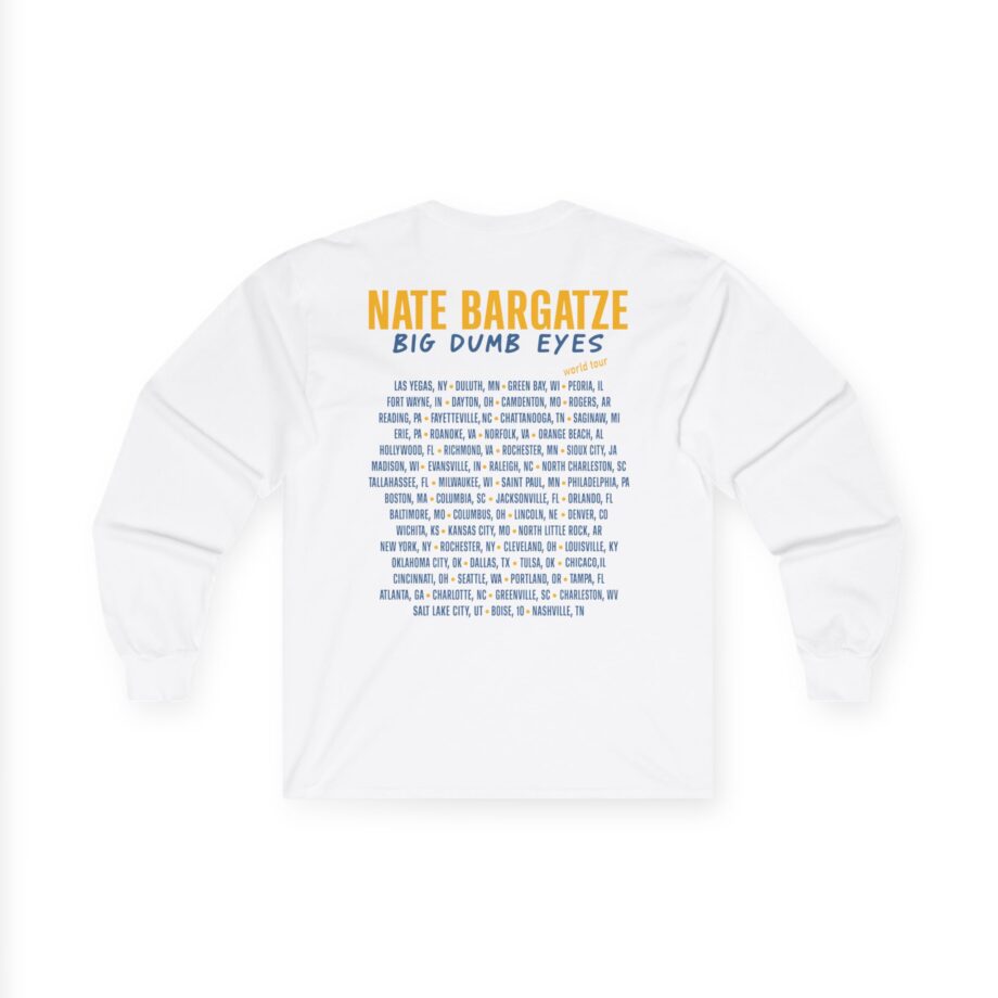 Nate Bargatze Big Dumb Eyes Tour Unisex Ultra Cotton Long Sleeve Tee