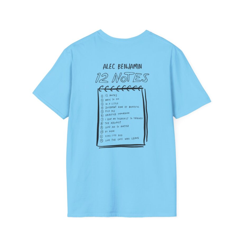 Alec Benjamin 12 Notes Unisex Softstyle T-shirt