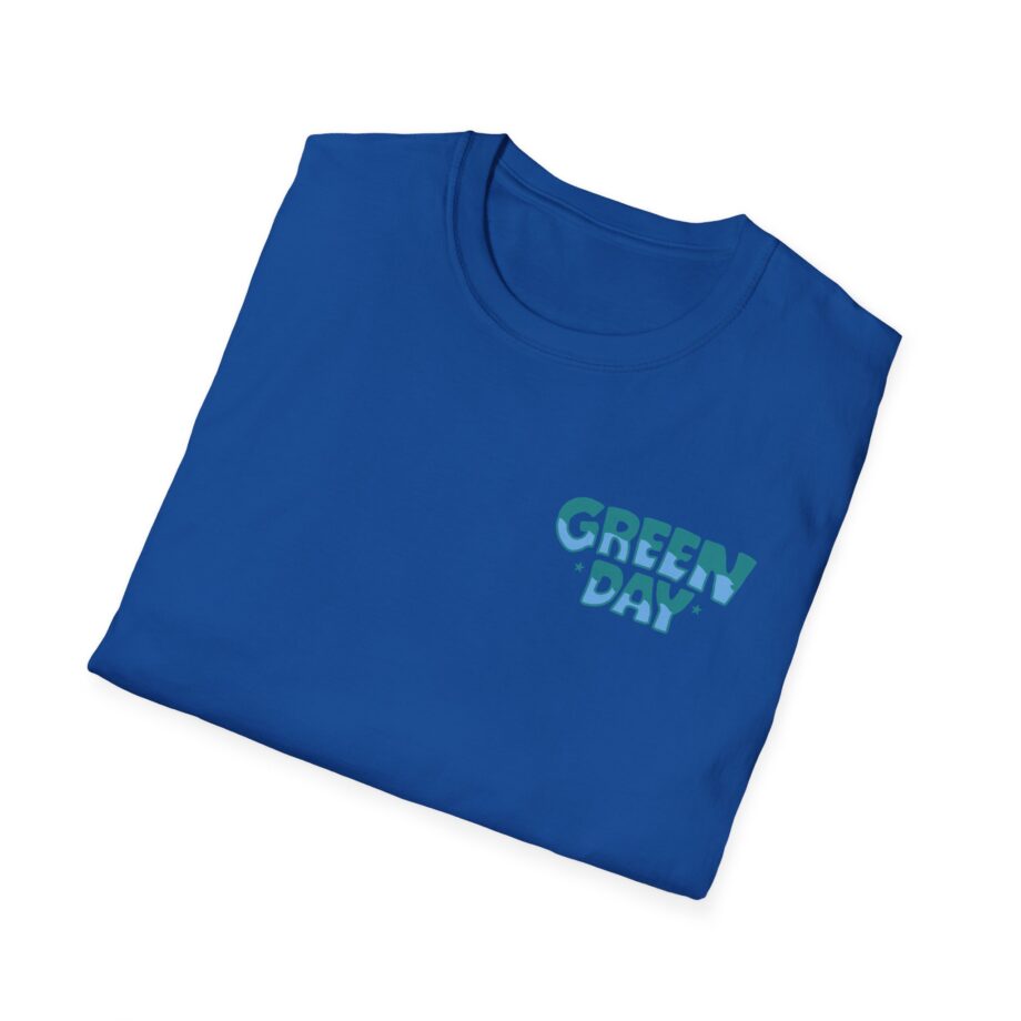 Green Day Blue Skull Unisex Softstyle T-shirt