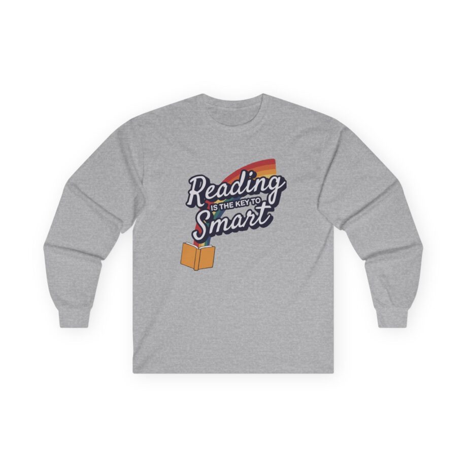 Nate Bargatze Reading is the Key to Smart Unisex Ultra Cotton Long Sleeve Tee