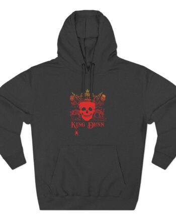 Melvins King Dunn Crown Skull Three-Panel Fleece Hoodie