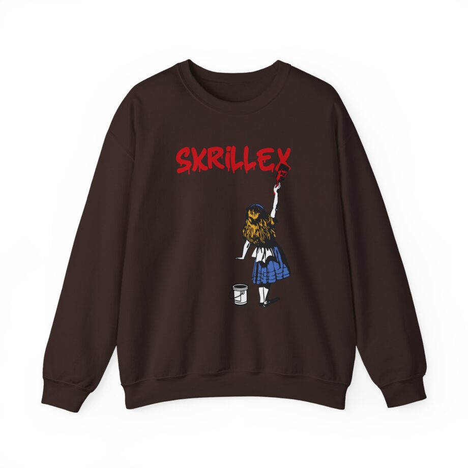 Skrillex red girl Unisex Heavy Blend™ Crewneck Sweatshirt