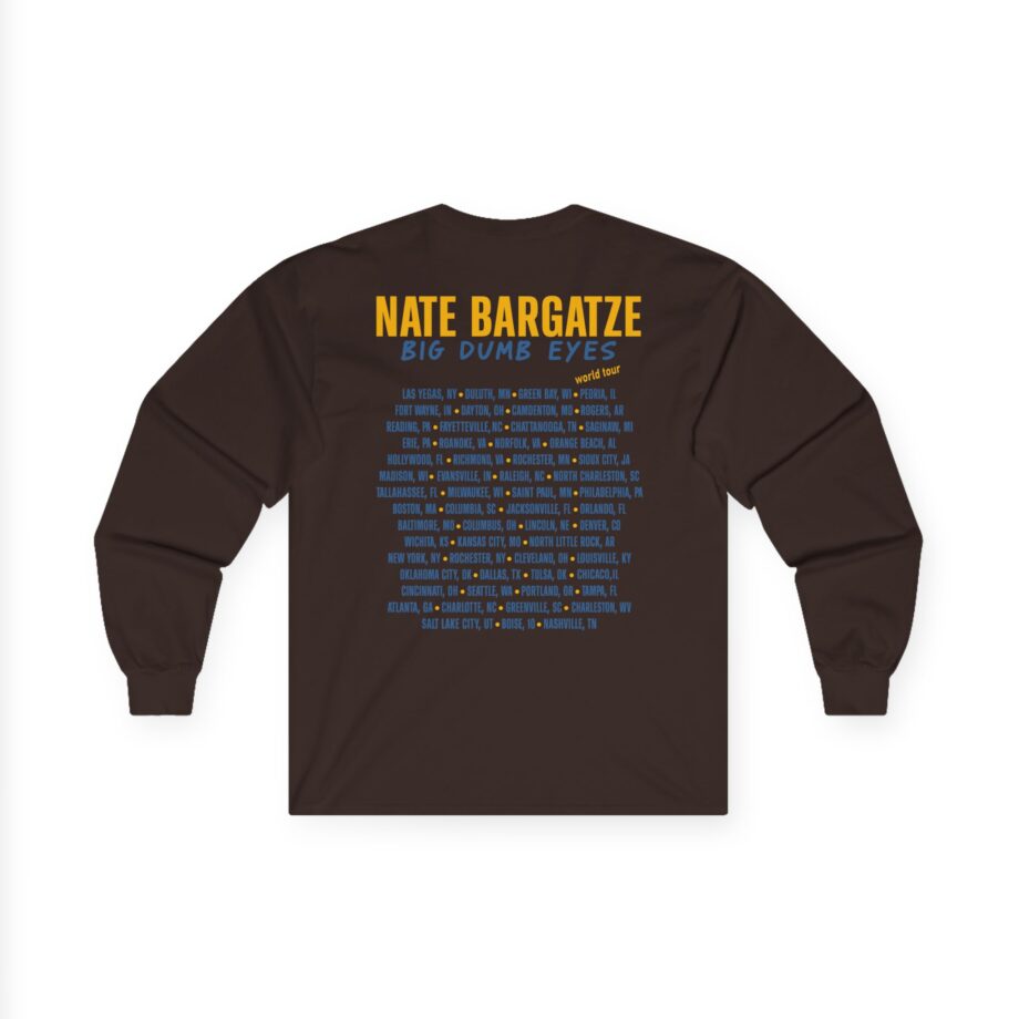 Nate Bargatze Big Dumb Eyes Tour Unisex Ultra Cotton Long Sleeve Tee