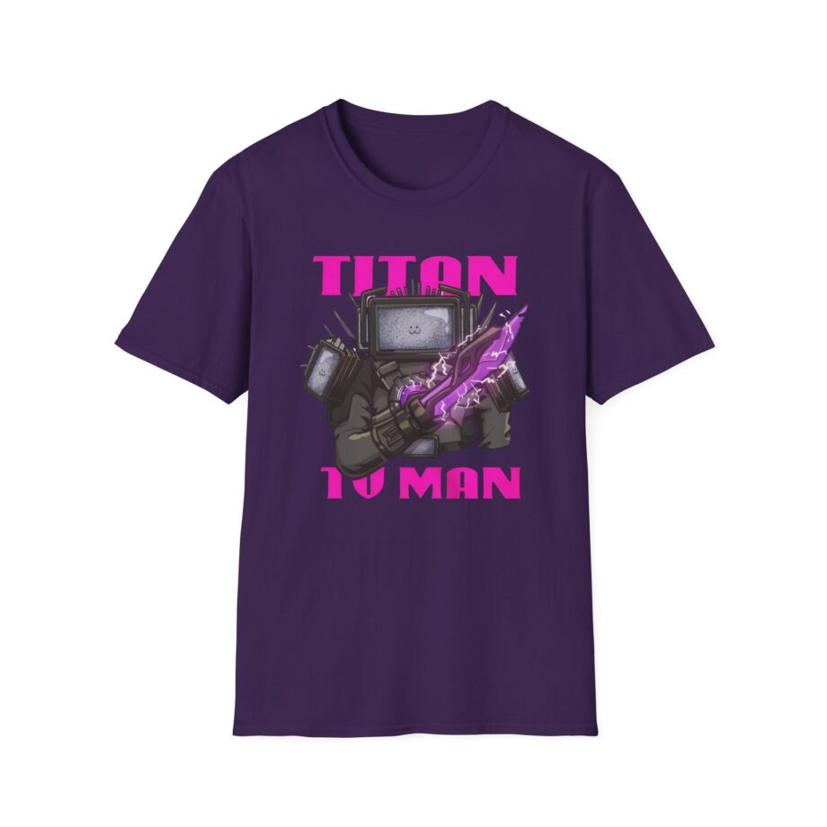 Dafuqboom Titan Tv Man Zap Unisex Softstyle T-Shirt