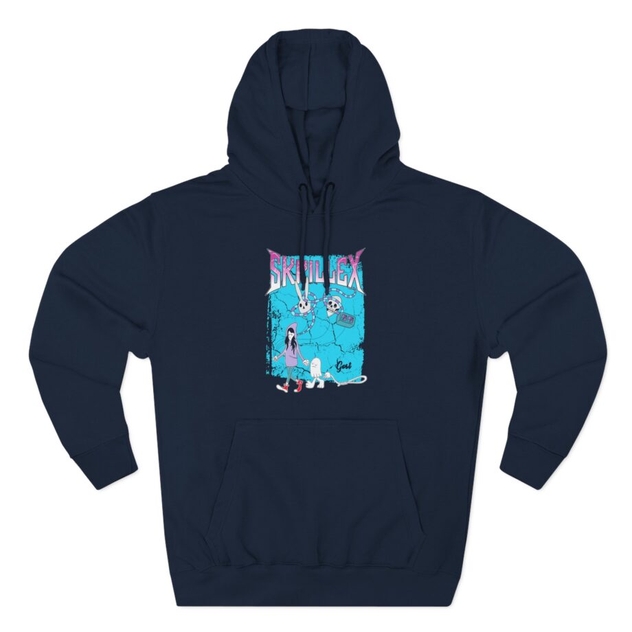 Skrillex Gost Album Cover Three-Panel Fleece Hoodie