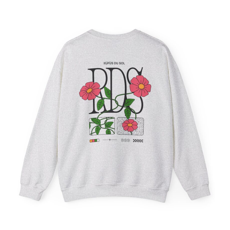 Rufus Du Sol Flower Ecru Unisex Heavy Blend™ Crewneck Sweatshirt